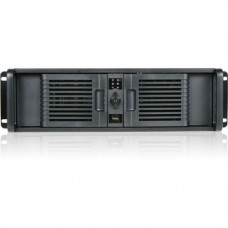 iStarUSA 3U Compact Stylish Rackmount Chassis Front-mounted ATX Power Supply - Rack-mountable - Black, Black - Plastic, Zinc-coated Steel - 3U - 8 x Bay - 2 x Fan(s) Installed - ATX, Micro ATX Motherboard Supported - 24 lb - 4 x Fan(s) Supported - 2 x Ext