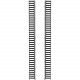 Panduit Net-Verse Cable Management - Cable Finger - White - 1 Pack - 42U Rack Height D12FBW