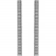 Panduit Net-Verse Cable Management - Cable Finger - White - 1 Pack - 45U Rack Height D15FBW