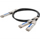 AddOn Twinaxial Network Cable - 8.20 ft Twinaxial Network Cable for Network Device - First End: 1 x QSFP-DD Network - Second End: 2 x QSFP28 Network - 200 Gbit/s - 1 - TAA Compliant - TAA Compliance CAB-D-2Q-200G-2-5M-AO