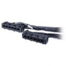 American Power Conversion  APC Cat. 6 UTP CMR Data Distribution Cable - RJ-45 Female - RJ-45 Female - 9ft - Black DDCC6-009