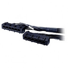 APC Data Distribution Cable - Network cable - TAA Compliant - RJ-45 (F) to RJ-45 (F) - 15 ft - UTP - CAT 6 - black DDCC6-015