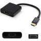 AddOn DisplayPort Male to HDMI Female Black Active Adapter with Audio - 100% compatible and guaranteed to work - TAA Compliance DISPORT2HDMIA