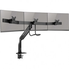 Tripp Lite Safe-IT DMPDT1732AM Desk Mount for Monitor, HDTV, Flat Panel Display, Curved Screen Display, Smartphone, Interactive Display - Black - Adjustable Height - 3 Display(s) Supported - 17" to 32" Screen Support - 14 lb Load Capacity - 75 x
