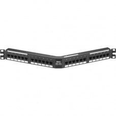 Panduit Punchdown Patch Panel - 24 Port(s) - 24 x RJ-45 - 1U High - Black - 19" Wide - Rack-mountable - TAA Compliance DPA246X88TGY