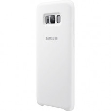 Samsung Galaxy S8+ Silicone Cover, White - For Smartphone - White - Matte - Slip Resistant - Silicone EF-PG955TWEGWW