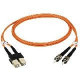 Black Box Fiber Optic Duplex Patch Cable - LC Male - LC Male - 3.28ft EFN110-001M-LCLC