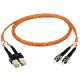 Black Box Fiber Optic Duplex Patch Cable - LC Male - SC Male - 98.43ft EFN110-030M-SCLC