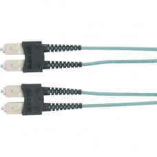 Black Box EFNT010 Series OM3 50/125 Multimode Fiber Optic Patch Cable - OFNR PVC - 32.81 ft Fiber Optic Network Cable for Network Device - First End: 2 x SC Male Network - Second End: 2 x SC Male Network - 10 Gbit/s - Patch Cable - OFNR - 50/125 &micr