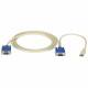 Black Box ServSwitch EC USB Server Cable - HD-15 Male - HD-15 Male VGA, Male USB - 10ft - Beige EHN9000U-0010