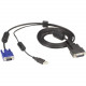 Black Box ServSwitch Secure KVM Switch Cable, VGA and USB to HD26 - 6 ft KVM Cable for KVM Switch - First End: 1 x HD-26 Male - Second End: 1 x Type A Male USB, Second End: 1 x Male VGA - TAA Compliance EHNSECURE2-0006