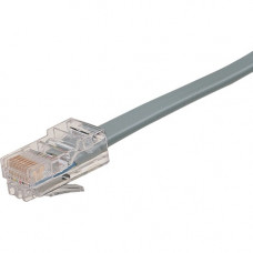 Black Box Telephone Cable - Straight-Pin, RJ-45, 8-Wire, Custom Length - 10 ft RJ-45 Network Cable for Telephone, Network Device - First End: 1 x 8-pin RJ-45 Male Network - 1 Mbit/s - 28 AWG - Gray - TAA Compliant EL08MS-MM-10