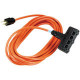 Black Box Indoor Extension Cable - Male Power - Female Power - 50ft - Orange - TAA Compliance EPWR34