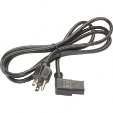 Black Box Power Cord - NEMA 5-15P to IEC-60320-C13 (Right-Angle), 6-ft. - For Monitor, PC - 125 V AC / 10 A - Black - 6 ft Cord Length - North America - 1 EPXR13