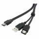 Startech.Com 3 ft eSATA and USB A to Power eSATA Cable - M/M - Male eSATA - Male eSATA - RoHS Compliance ESATAUSBMM3