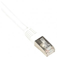 Black Box Cat.5e SSTP Network Cable - 2.95 ft Category 5e Network Cable for Network Device - First End: 1 x RJ-45 Male Network - Second End: 1 x RJ-45 Male Network - 128 MB/s - Shielding - White EVNSL0172WH-0003