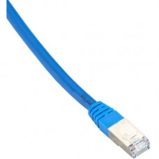 Black Box Cat6 400-MHz, Shielded, Solid Backbone Cable (FTP), Plenum, Blue, 3-ft. (0.9-m) - 2.95 ft Category 6 Network Cable for Network Device - First End: 1 x RJ-45 Male Network - Second End: 1 x RJ-45 Male Network - Shielding - Blue EVNSL0273BL-0003