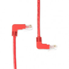 Black Box SpaceGAIN Cat.5e UTP Patch Network Cable - 3 ft Category 5e Network Cable for Patch Panel, Wallplate, Network Device - First End: 1 x RJ-45 Male Network - Second End: 1 x RJ-45 Male Network - Patch Cable - Gold Plated Contact - CM - 24 AWG - Red