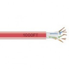 Black Box GigaTrue 550 Cat.6 Bulk Cable - Bare Wire - Bare Wire - 1000ft - Red - TAA Compliance EYN868A-PB-1000
