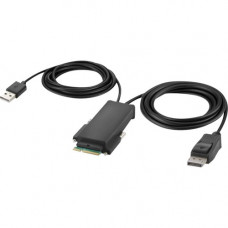 Belkin Modular DP Single Head Host Cable 6ft / 1.8m - 6 ft KVM Cable for KVM Console, KVM Switch, Computer, Monitor, Keyboard, Mouse - First End: 1 x 20-pin DisplayPort Male Digital Audio/Video, First End: 1 x Type A Male USB - Second End: 1 x Modular - G