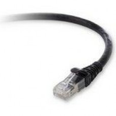 Belkin Cat. 6a Patch Cable - RJ-45 Male - RJ-45 Male - 1ft - Black - TAA Compliance F2CP003-01BK-LS