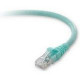 Belkin Cat. 6a Patch Cable - RJ-45 Male - RJ-45 Male - 3ft - Aqua - TAA Compliance F2CP003-03AQ-LS