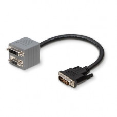 Belkin Dual Link Cable Adapter - DVI-I Video, HD-15 Female VGA, DVI-D Female Digital Video - 0.3m - DVI-I Video, HD-15 Female VGA, DVI-D Female Digital Video - 1ft F2E7900-01-DV