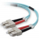 Belkin Fiber Optic Patch Cable - SC Male - SC Male - 16.4ft - Aqua F2F40277-05M-G