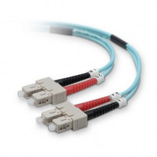 Belkin Fiber Optic Patch Cable - SC Male - SC Male - 164.04ft - Aqua F2F40277-50M-G