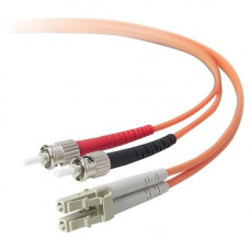 Belkin Duplex Fiber Optic Patch Cable - LC Male - ST Male - 9.84ft - TAA Compliance F2F402L0-03M