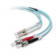 Belkin Fiber Optic Duplex Patch Cable - LC Male - ST Male - 32.81ft - Aqua - TAA Compliance F2F402L0-10M-G