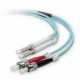 Belkin Fiber Optic Patch Cable - LC Male - ST Male - 65.62ft - Aqua F2F402L0-20M-G