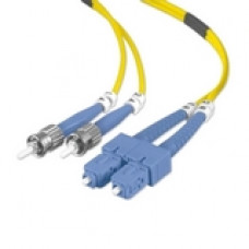 Belkin Fiber Optic Duplex Patch Cable - ST Male - ST Male - 3.28ft - Yellow - TAA Compliance F2F80207-01M