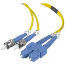 Belkin Fiber Optic Duplex Patch Cable - ST Male - SC Male - 32.81ft - Yellow - TAA Compliance F2F80207-10M