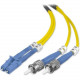 Belkin Fibre Optic Duplex Patch Cable - LC Male - ST Male - 33ft - Yellow - TAA Compliance F2F802L0-10M