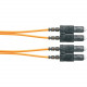 Panduit Fiber Optic Duplex Network Cable - 6.56 ft Fiber Optic Network Cable for Network Device - First End: 2 x SC Male Network - Second End: 2 x SC Male Network - 50/125 &micro;m - Orange - 1 - TAA Compliance F523RSNSNSNM002