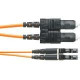 Panduit Fiber Optic Duplex Patch Network Cable - Fiber Optic Network Cable for Network Device - First End: 2 x LC Male Network - Second End: 2 x SC Male Network - Patch Cable - Orange - 1 Pack - TAA Compliance F52ERLNSNSNM008