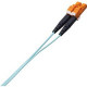 Panduit Fiber Optic Duplex Network Cable - 3.28 ft Fiber Optic Network Cable for Network Device - First End: 2 x LC Male Network - Pigtail - 50/125 &micro;m - Orange - 1 Pack - TAA Compliance F5B10F-NM1