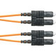Panduit Fiber Optic Duplex Patch Network Cable - 111.55 ft Fiber Optic Network Cable for Network Device - First End: 2 x SC Male Network - Second End: 2 x SC Male Network - Patch Cable - 50/125 &micro;m - Orange - 1 Pack - TAA Compliance F623RSNSNSNM0