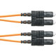 Panduit Fiber Optic Duplex Patch Network Cable - 137.80 ft Fiber Optic Network Cable for Network Device - First End: 2 x SC Male Network - Second End: 2 x SC Male Network - Patch Cable - 50/125 &micro;m - Orange - 1 Pack - TAA Compliance F623RSNSNSNM0