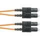 Panduit Fiber Optic Duplex Patch Network Cable - 98.43 ft Fiber Optic Network Cable for Network Device - First End: 2 x SC Male Network - Second End: 2 x SC Male Network - Patch Cable - 50/125 &micro;m - Orange - 1 Pack F623RSNSNSNM030