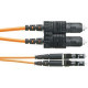 Panduit Fiber Optic Patch Cord - 22.97 ft Fiber Optic Network Cable for Network Device - First End: 2 x SC Male Network - Second End: 2 x LC Male Network - Patch Cable - 62.5/125 &micro;m - Orange - 1 Pack F62ERLNSNSNM007