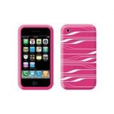 Belkin iPhone 3G Skin - Silicone - Cool Gray, Bright Pink F8Z342-PCG