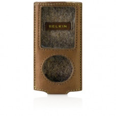 Belkin Eco-Conscious Sleeve for iPod - Leather - Walnut F8Z383-WNT