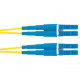 Panduit Fiber Optic Duplex Patch Network Cable - 111.55 ft Fiber Optic Network Cable for Network Device - First End: 2 x LC Male Network - Second End: 2 x LC Male Network - Patch Cable - Yellow - 1 F92ERLNLNSNM034