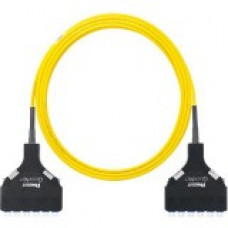 Panduit Fiber Optic Network Cable - 40 ft Fiber Optic Network Cable - First End: 1 x LC Male Cassette - Second End: 1 x LC Male Cassette - 9/125 &micro;m - Yellow - 1 - TAA Compliance F9TSPXNXNSNF040