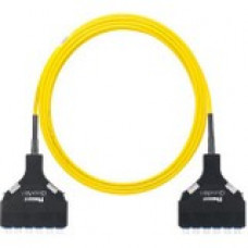 Panduit Fiber Optic Network Cable - 50 ft Fiber Optic Network Cable - First End: 1 x LC Male Cassette - Second End: 1 x LC Male Cassette - 9/125 &micro;m - Yellow - 1 - TAA Compliance F9TSPXNXNSNF050