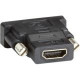 Black Box HDMI Female-DVI-D Dual-Link Male Adapter - 1 x HDMI (Type A) Female Digital Video - 1 x DVI-D (Dual-Link) Male Digital Audio/Video - Nickel Connector - Black - TAA Compliance FA795-R2