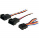 Startech.Com 12in 4 Pin PWM Fan Extension Power Y Cable - F/M - 1ft - Molex - Molex - RoHS Compliance FAN4SPLIT12