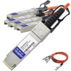 AddOn Finisar FCBN510QE2C03 Compatible TAA Compliant 40GBase-AOC QSFP+ to 4xSFP+ Direct Attach Cable (850nm, MMF, 3m) - 100% compatible and guaranteed to work - TAA Compliance FCBN510QE2C03-AO